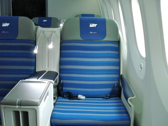 Klasa biznes na pokładzie polskiego Dreamlinera