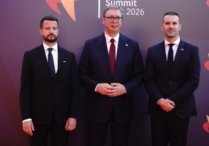 Vučić sa Spajićem i Milatovićem