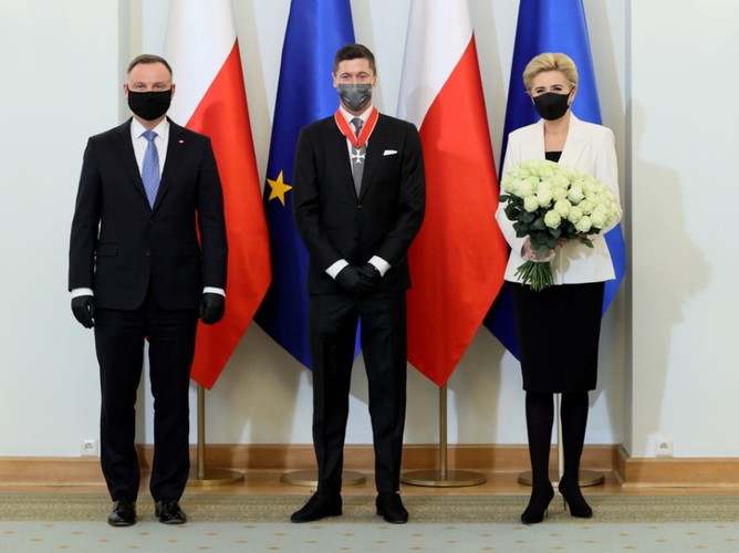 Agata Kornhauser-Duda Andrzej Duda Robert Lewandowski