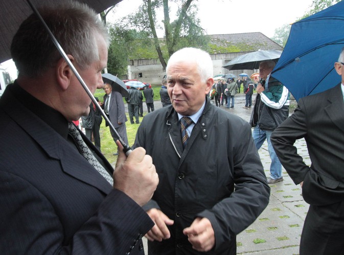 Janusz Maksymiuk na pogrzebie Andrzeja Leppera