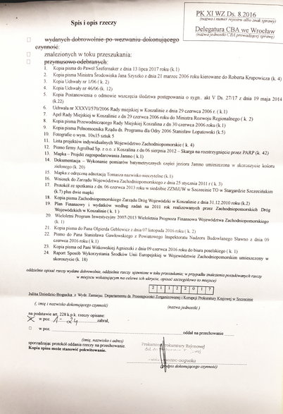 Dokument podpisany przez prokurator Julitę Dziedzic-Bogucką
