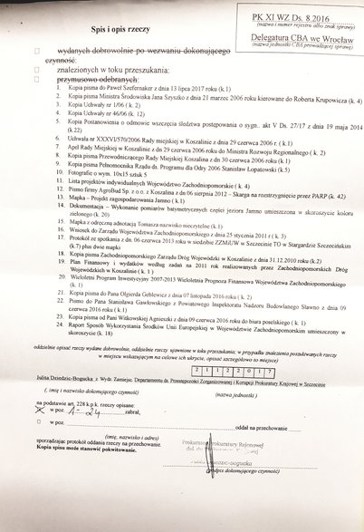 Dokument podpisany przez prokurator Julitę Dziedzic-Bogucką