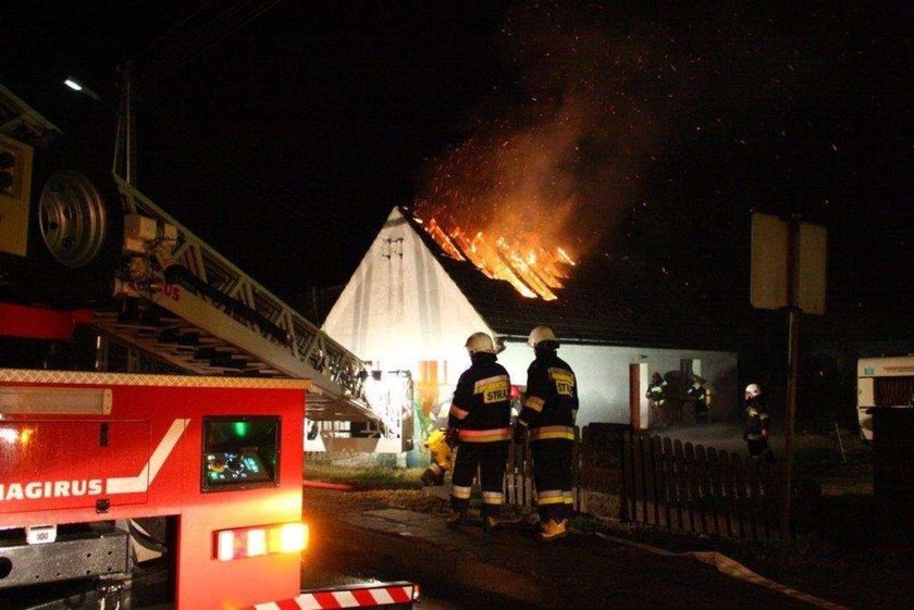 Wielki pożar domu. FOTY