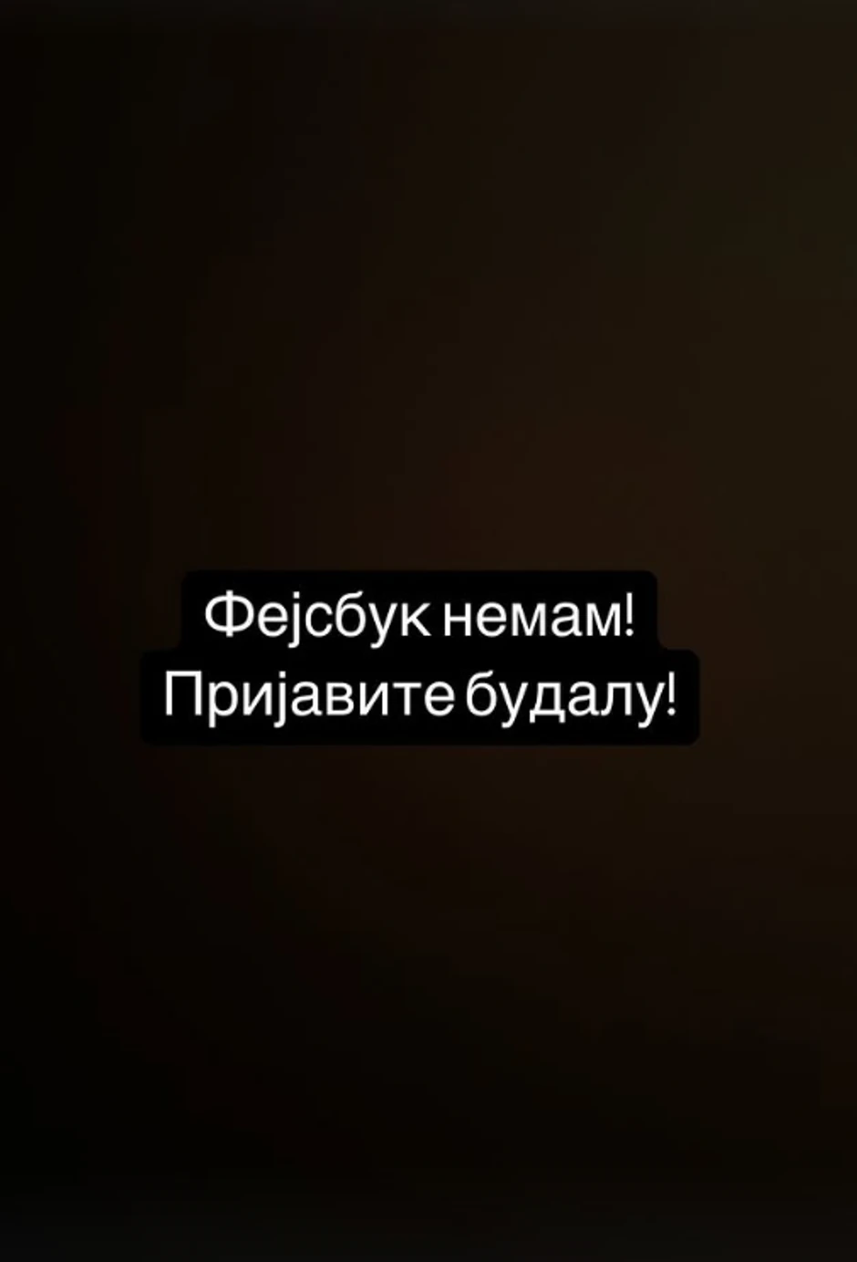 Veljko se oglasio nakon što su otvorili lažni profil nalog na njegovo ime