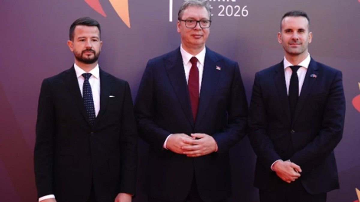Vučić sa Spajićem i Milatovićem