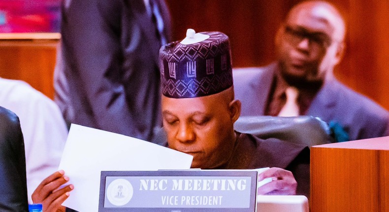 Vice President, Kashim Shettima presides over NEC meeting in Aso Rock. [Presidency]