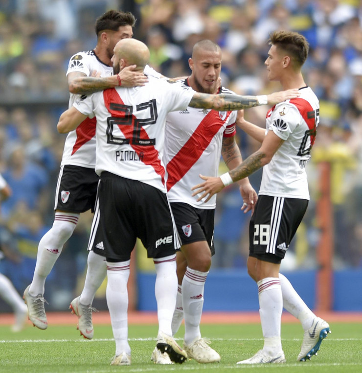 Igrači Rivera su znali da proslave remi na "Bombonjeri" u prvom meču finala Kopa Libertadores