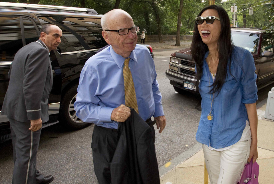 Rupert Murdoch i Wendi Deng, fot. Reuters