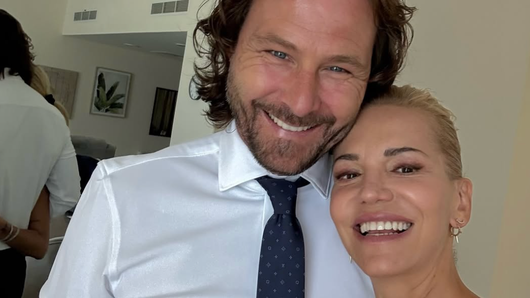 Dara Rolins s partnerom Pavlom Nedvědom.