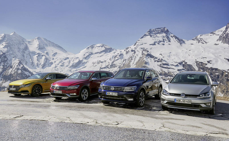 Volkswagen Arteon, Passat Alltrack, Tiguan R-Line i Golf Alltrack