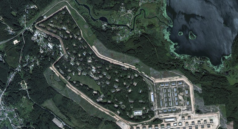 An image of the Toropets facility on September 7.Satellite image 2024 Maxar Technologies.