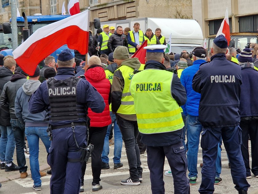 Protest rolników w Szczecinie.