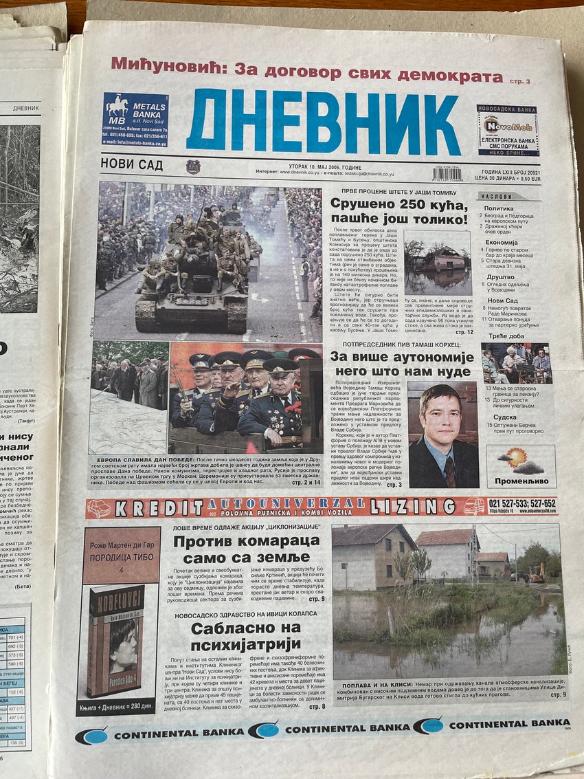 Dnevnik 10.maj 2005