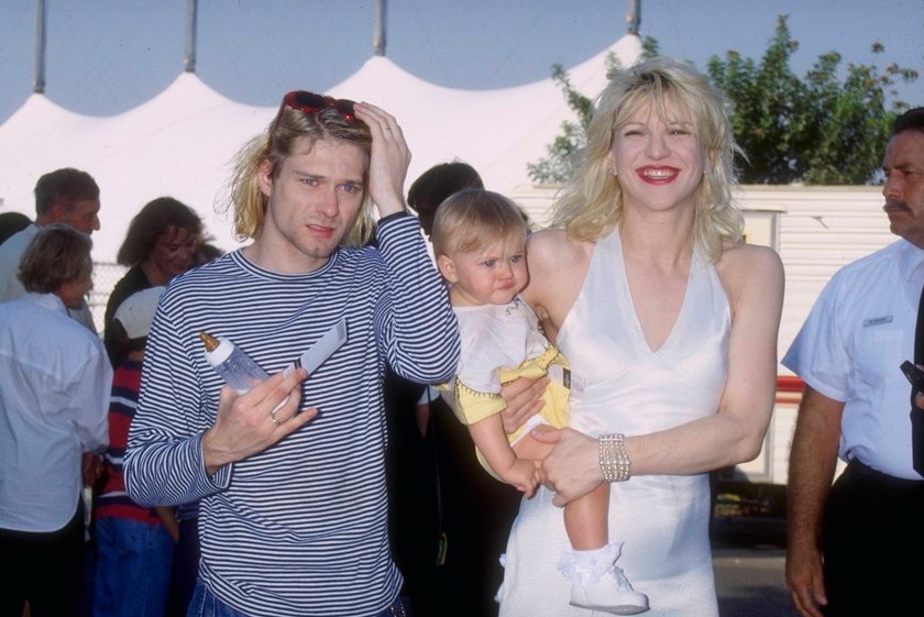 Courtney Love z mężem i córką