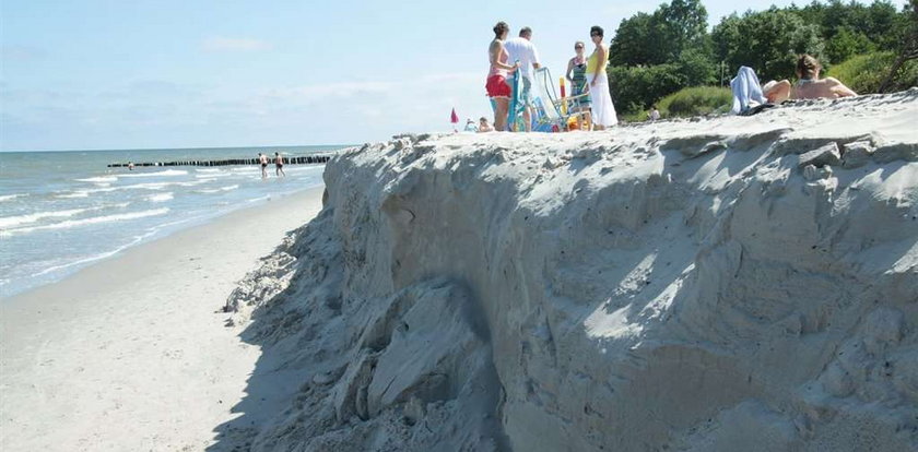 W Kołobrzegu znika plaża! Jak to?