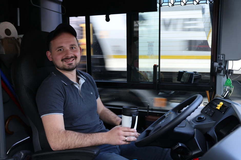 Vozač Slavko Marić, vozač autobusa 706E