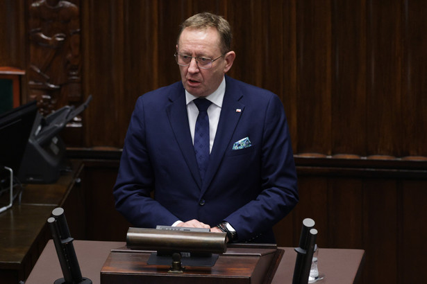 Robert Telus był uczestnikiem przepychanek pod Sejmem