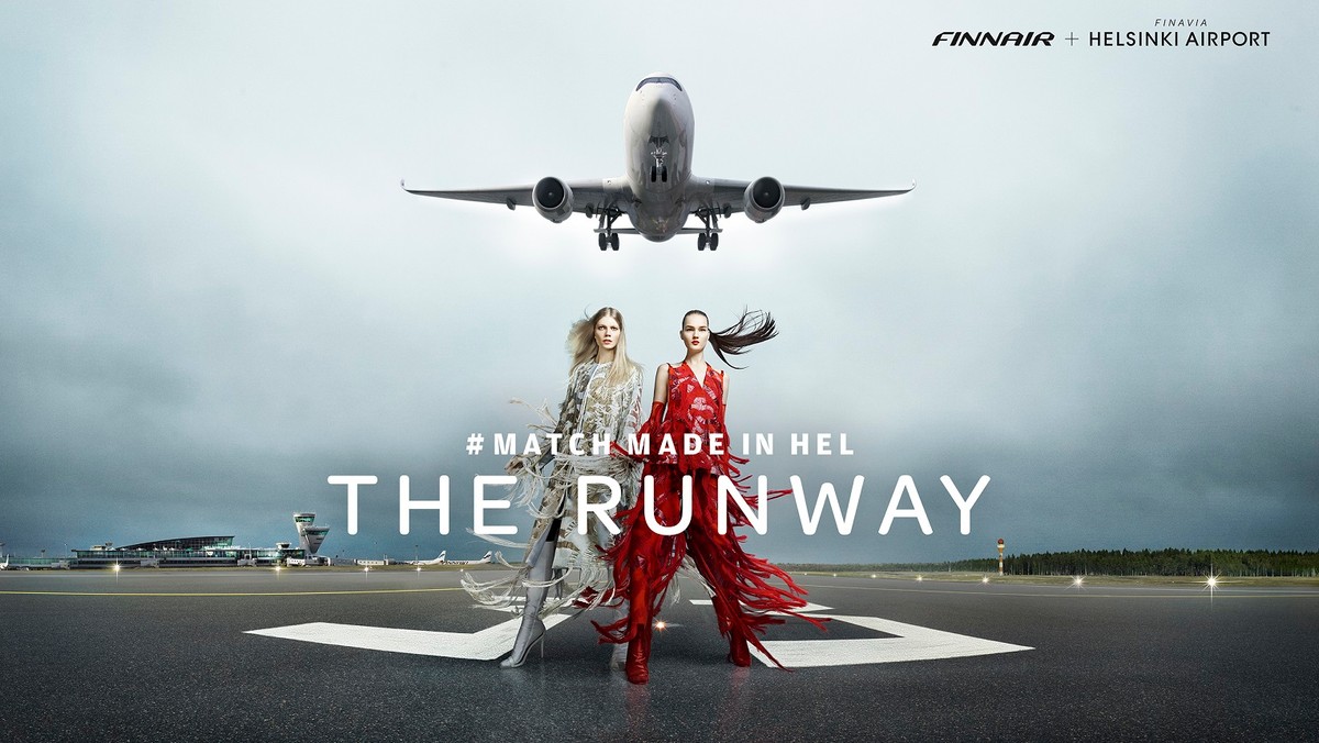 Finnair i lotnisko w Helsinkach organizują pokaz kreacji najlepszych projektantów na pasie startowym lotniska podczas jedynego w swoim rodzaju fashion show.