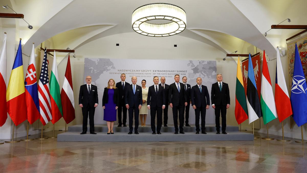 Stretnutie predstaviteľov Bukureštskej deviatky (B9) s prezidentom USA Joeom Bidenom vo Varšave