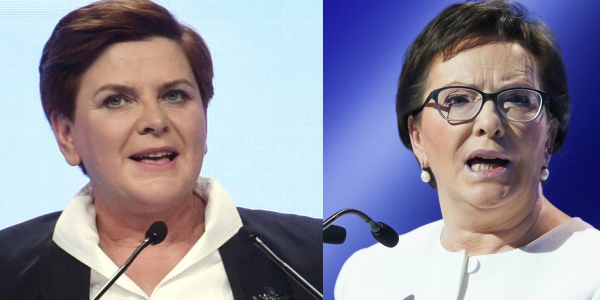 Beata Szydło i Ewa Kopacz