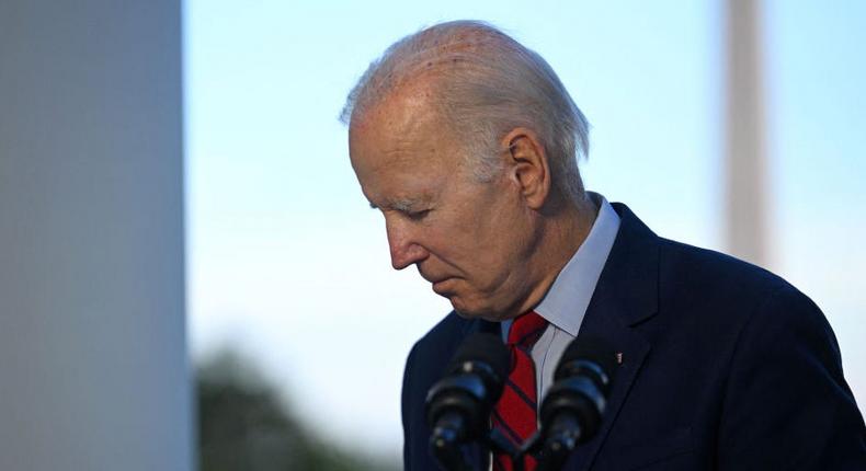The New York Times Editorial Board argued in a Friday column that President Joe Biden's debate performance on Thursday showed voters that the president is not fit for a second term.Jim Watson/Pool/AFP via Getty Images