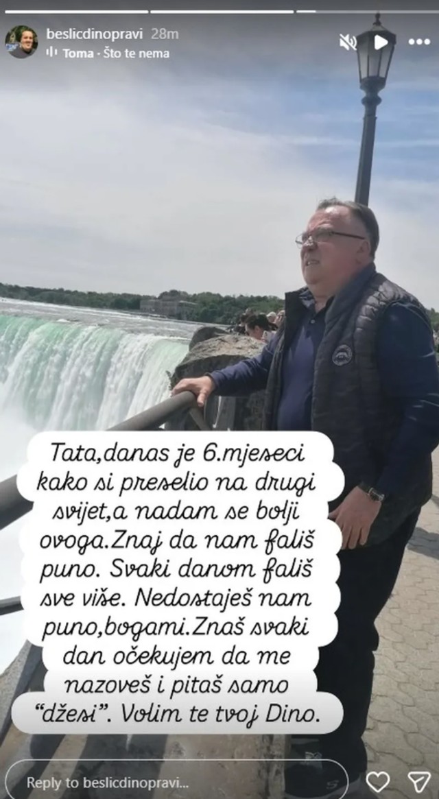 Dino Bešlić se oglasio na šest meseci od smrti oca