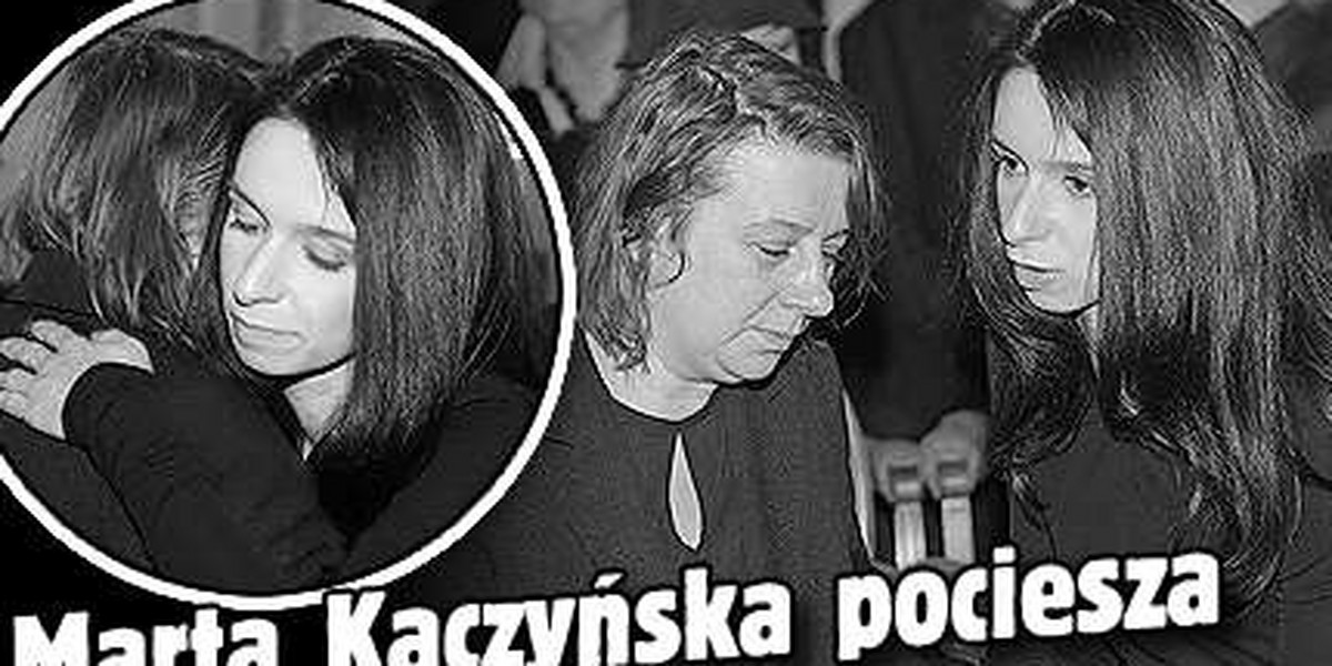 Marta Kaczyńska pociesza wdowę po ministrze