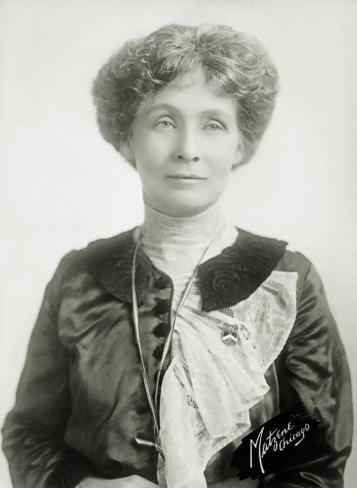 MIEJSCE 3: Emmeline Pankhurst (ur. 15 lipca 1858, zm. 14 czerwca 1928)