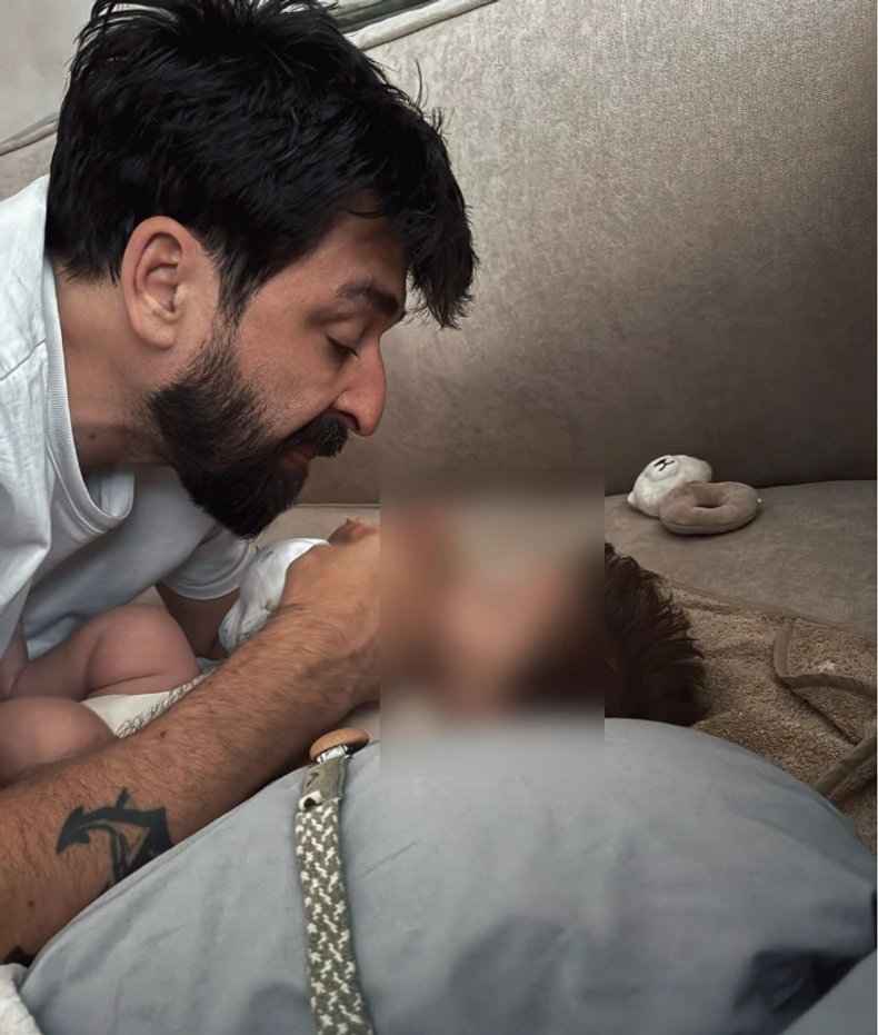 Ognjen Amidžić sa sinom