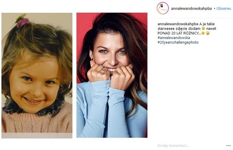 Anna Lewandowska #20yearschallenge