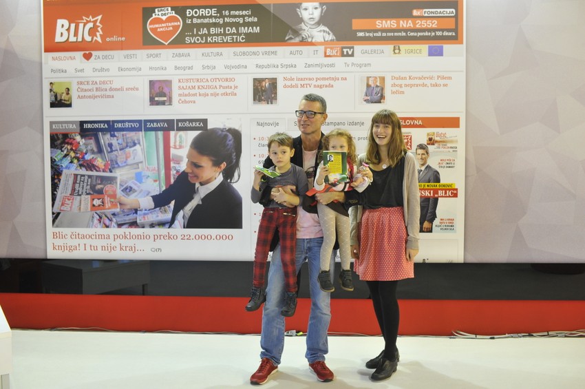 Srđan Dragojević sa svojom decom