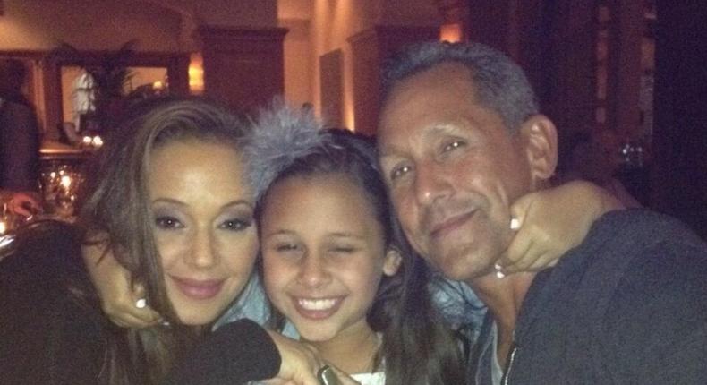 Remini with daughter Sofia and husband Angelo Pagan in July 2013.