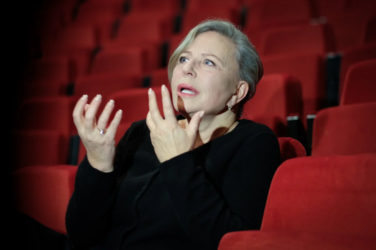 Teatr Polonia, marzec 2020 r. Próba medialna spektaklu "Zapiski z wygnania" w rezyserii Magdy Umer.