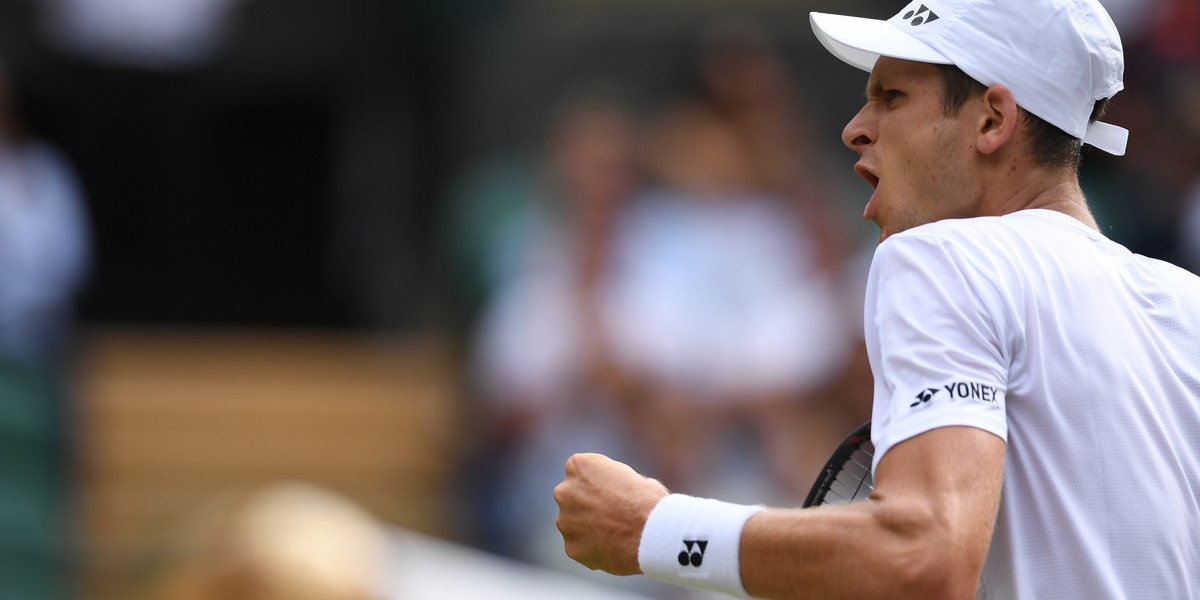 Hubert Hurkacz po finale turnieju ATP w Winston-Salem z ...