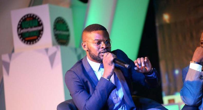 Falz, in file, speaking at the 2016 Nigerian Entertainment Conference responds to criticisms on slut shaming at his listening session [Pulse]