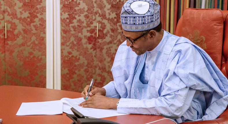 President Muhammadu Buhari has denied reports suggesting that his London trip was to compile ministerial list [Twitter/@NGRPresident]