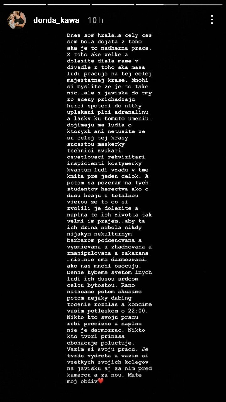 Dominika Kavaschová sa rozpísala o svojej práci.