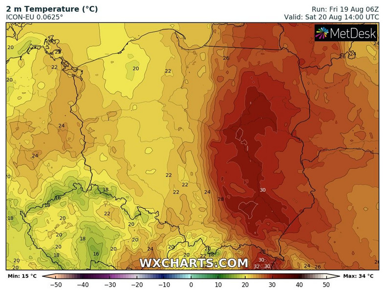 Poza regionami wschodnimi, upały ustąpią