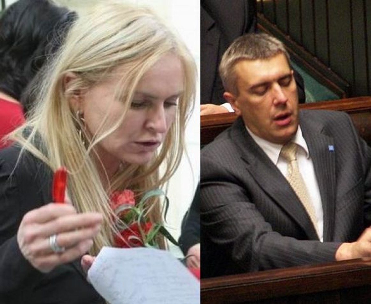 Roman Giertych i Monika Olejnik