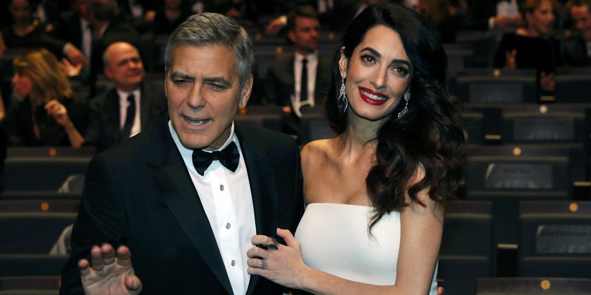 George i Amal Clooneyowie