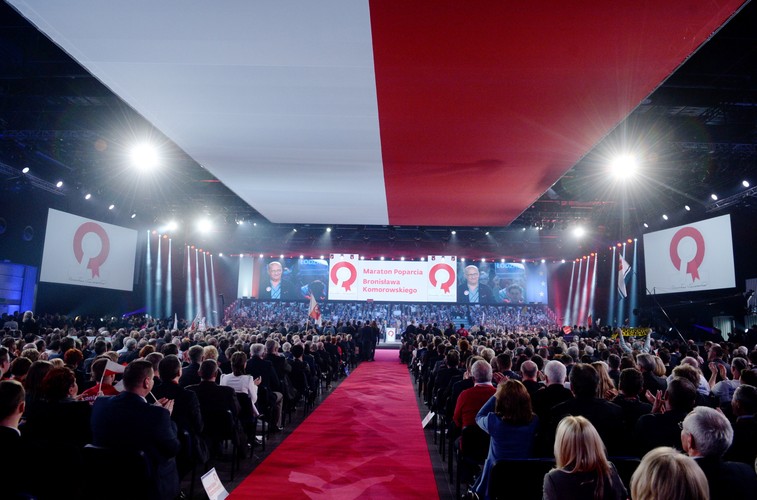 Konwencja wyborcza Bronisława Komorowskiego w Warszawie