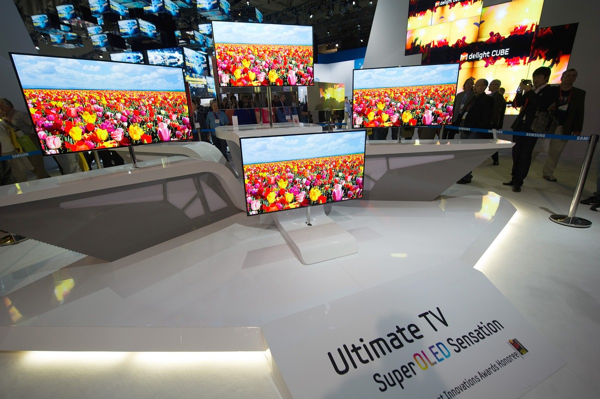 Telewizory OLED 55 Samsunga na International Consumer Electronics Show w Las Vegas