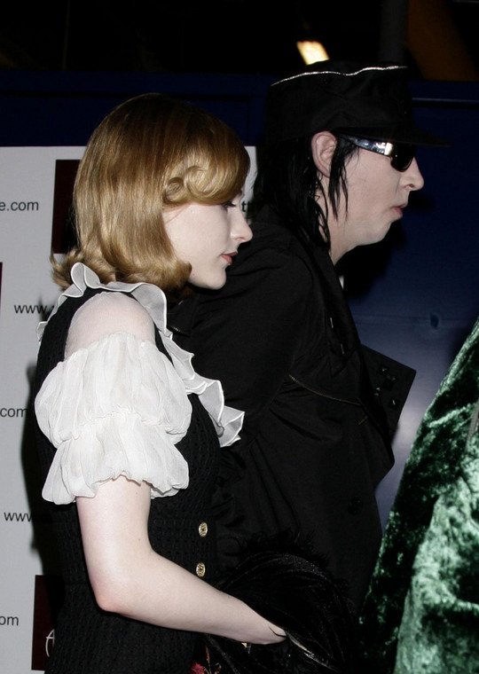 Marilyn Manson i Evan Rachel Wood w 2007 r. podczas koncertu Led Zeppelin w Londynie
