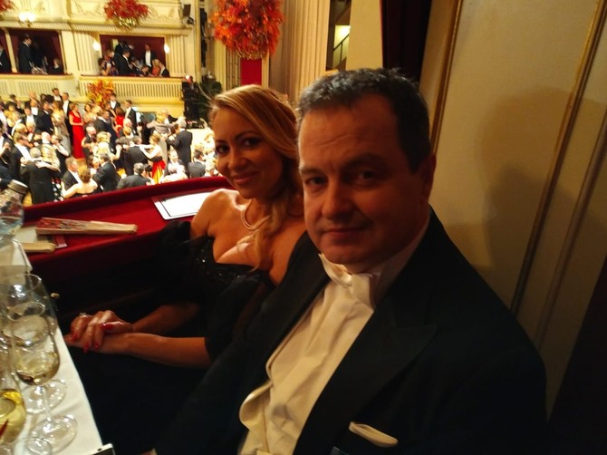 Ivica i Sanja Dačić na balu Bečke opere