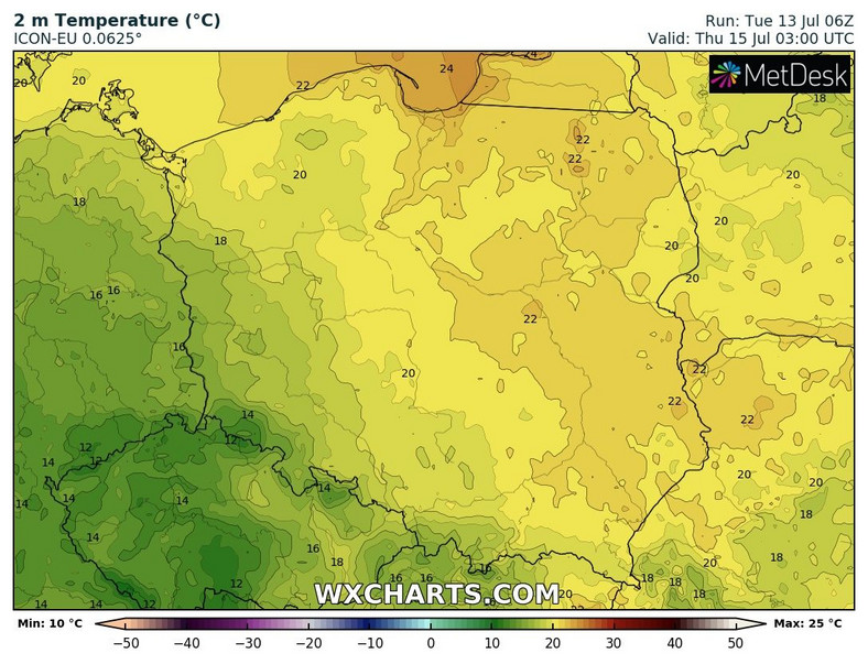 W nocy od zachodu zacznie się ochładzać