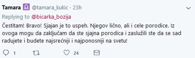 Sofijin tvit izazvao je oduševljenje kod mnogih