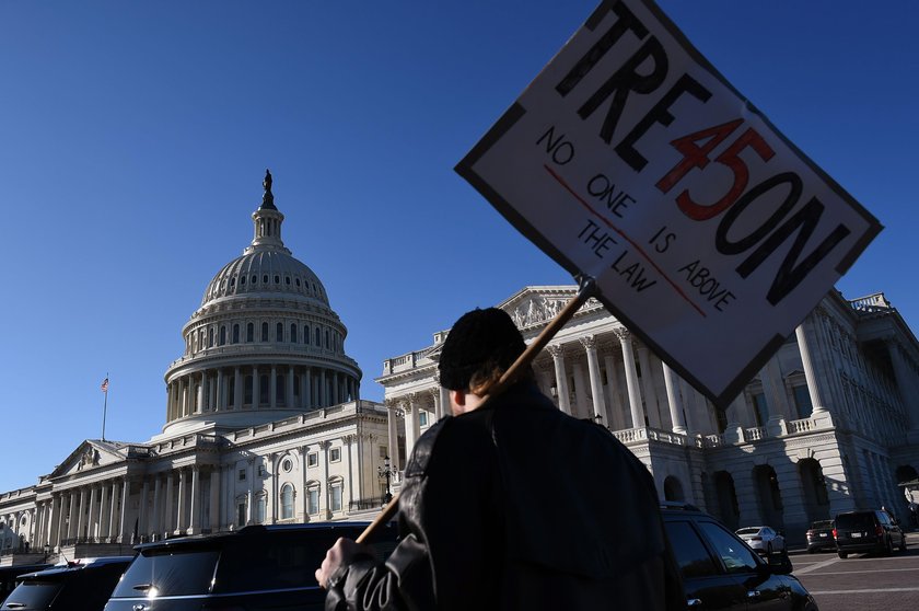 U.S. House Of Representatives Votes On Impeachment Of President Donald Trump