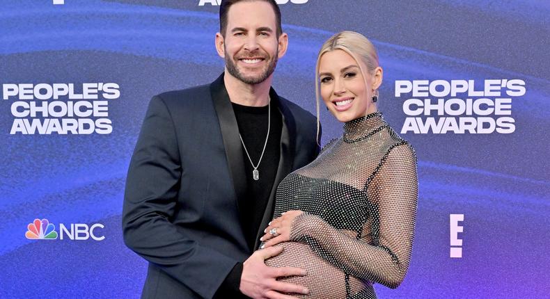 Tarek and Heather Rae El Moussa attend the 2022 People's Choice Awards on December 6, 2022.Axelle/Bauer-Griffin / Contributor / Getty Images