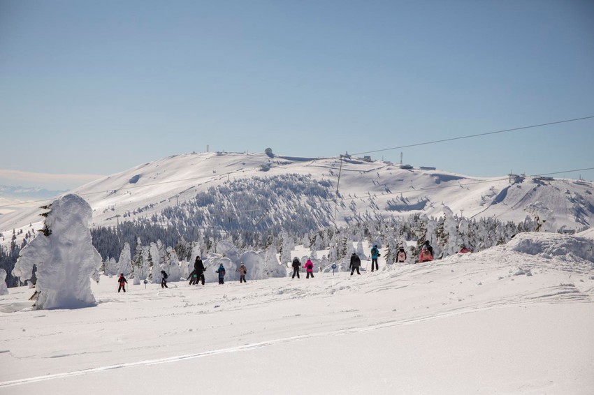 Snega trenutno ima samo na planinama
