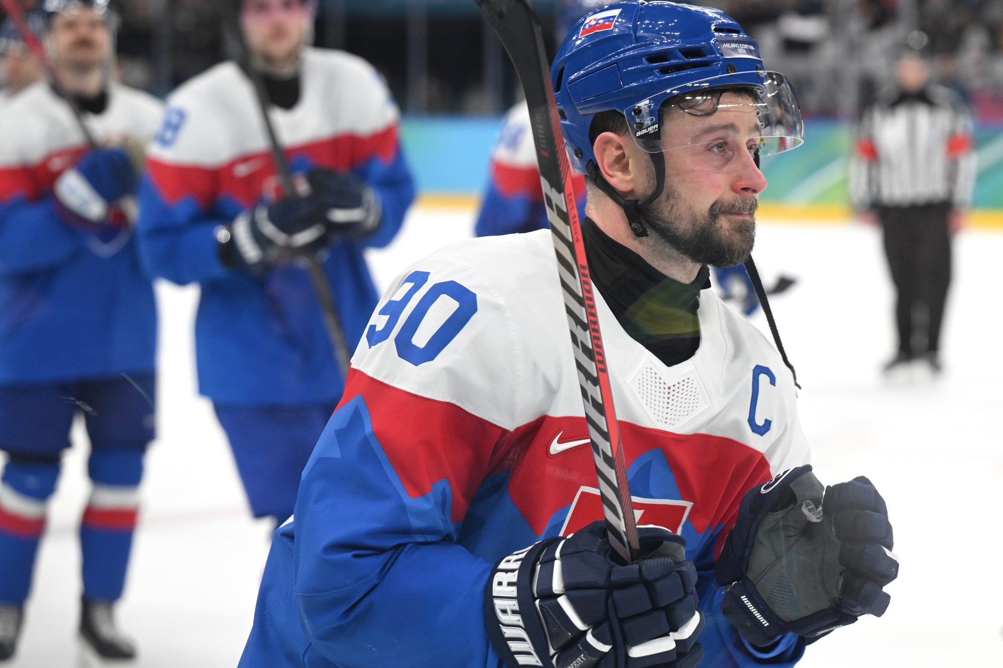 Kapitán slovenskej hokejovej reprezentácie Tomáš Tatar. 